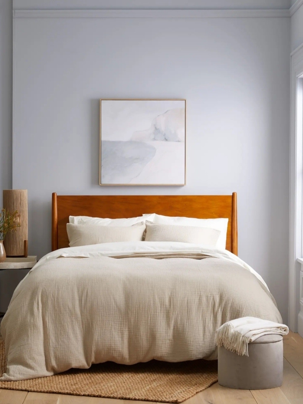 NEW Quince Organic Airy Cotton Gauze Duvet 3 Pc Set, Queen, Dune - Picture 2 of 8
